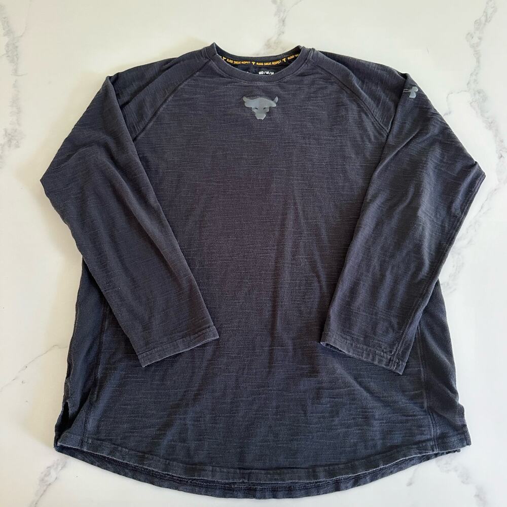Under Armour The Charged Cotton Tee Size Medium Long Sleeve